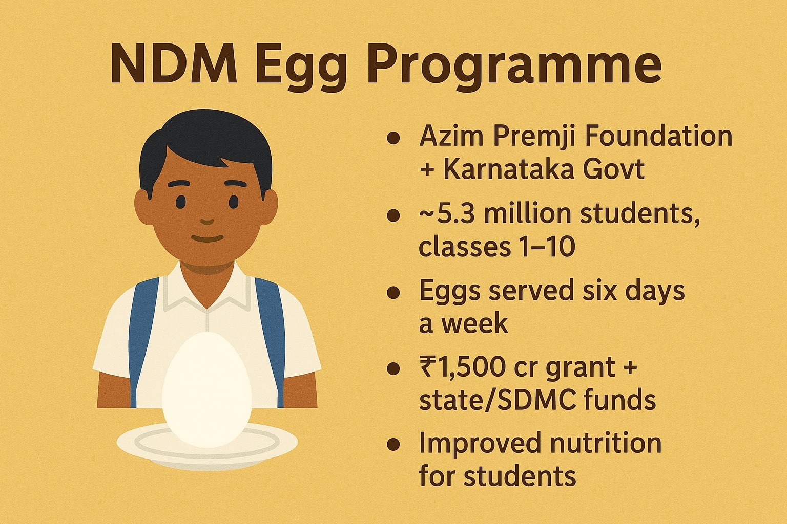 Egg in MDM program